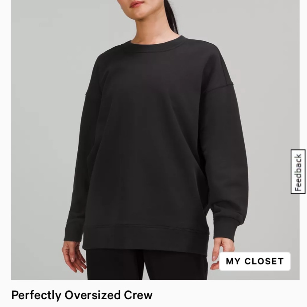 EUC Lululemon Perfectly Oversized Crewneck Sweatshirt